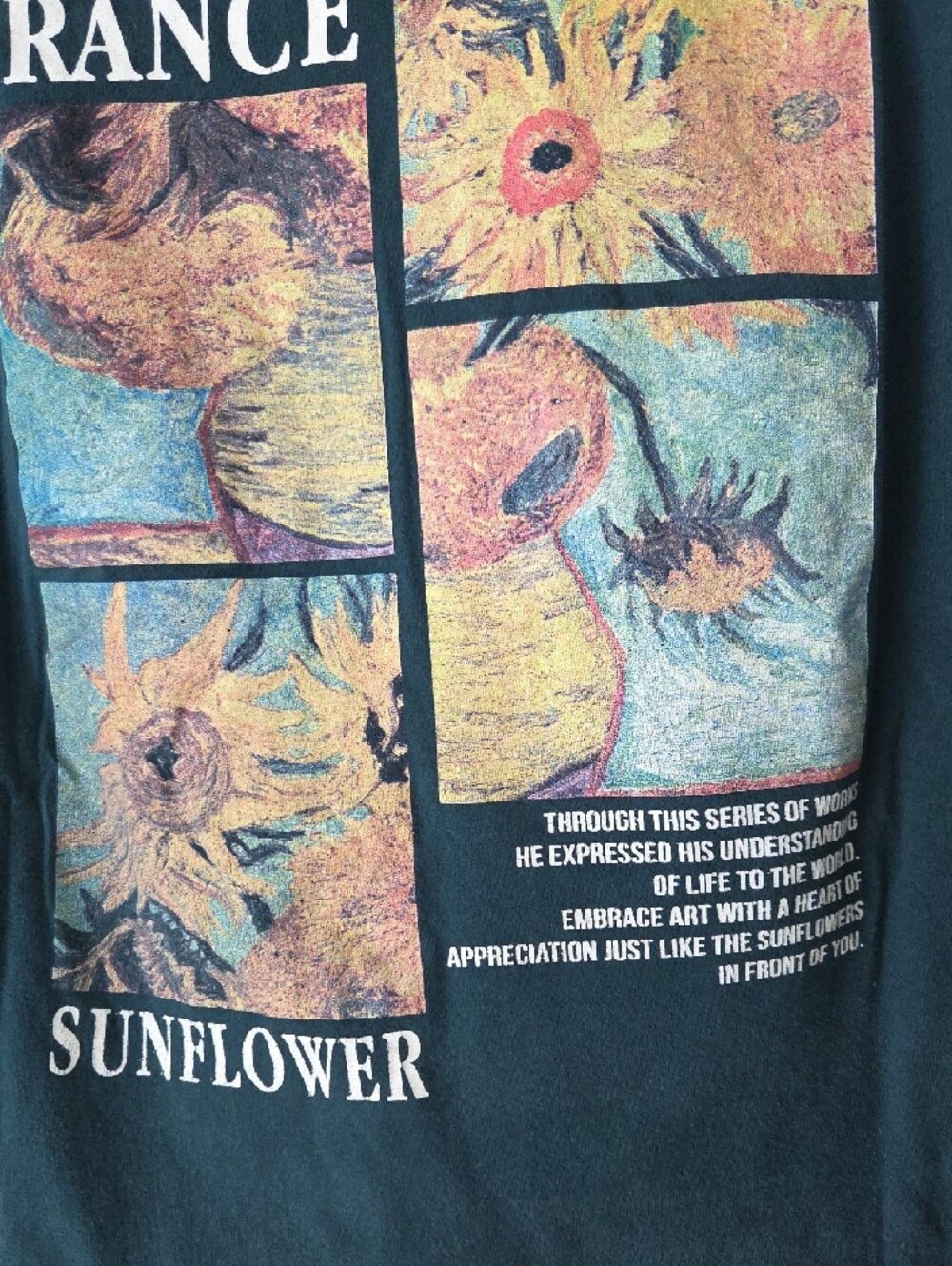 Sunflower Graphic Tee - Dark Green Size L - Picture 4 of 6